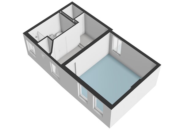 Floorplan - Vestestraat 1D, 2312 ST Leiden